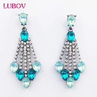 colorful special off christmas gift fashion crystal jewelry 2018 new fashion rhinestone decoration earrings for women girl