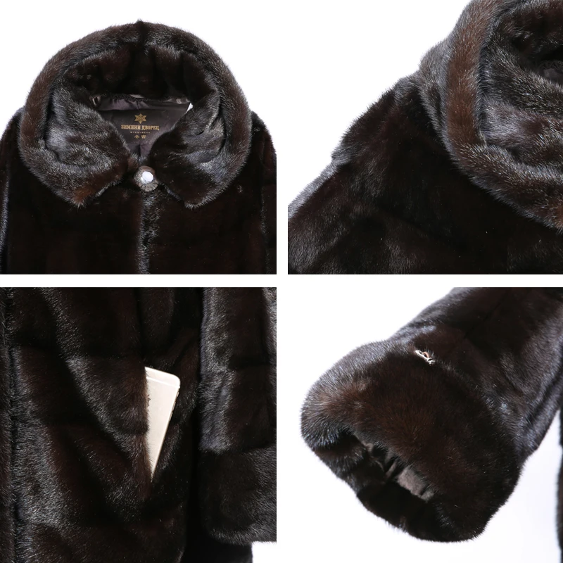 2017 зимние модные высококачественные женщины норковую пальто длинные с мехом