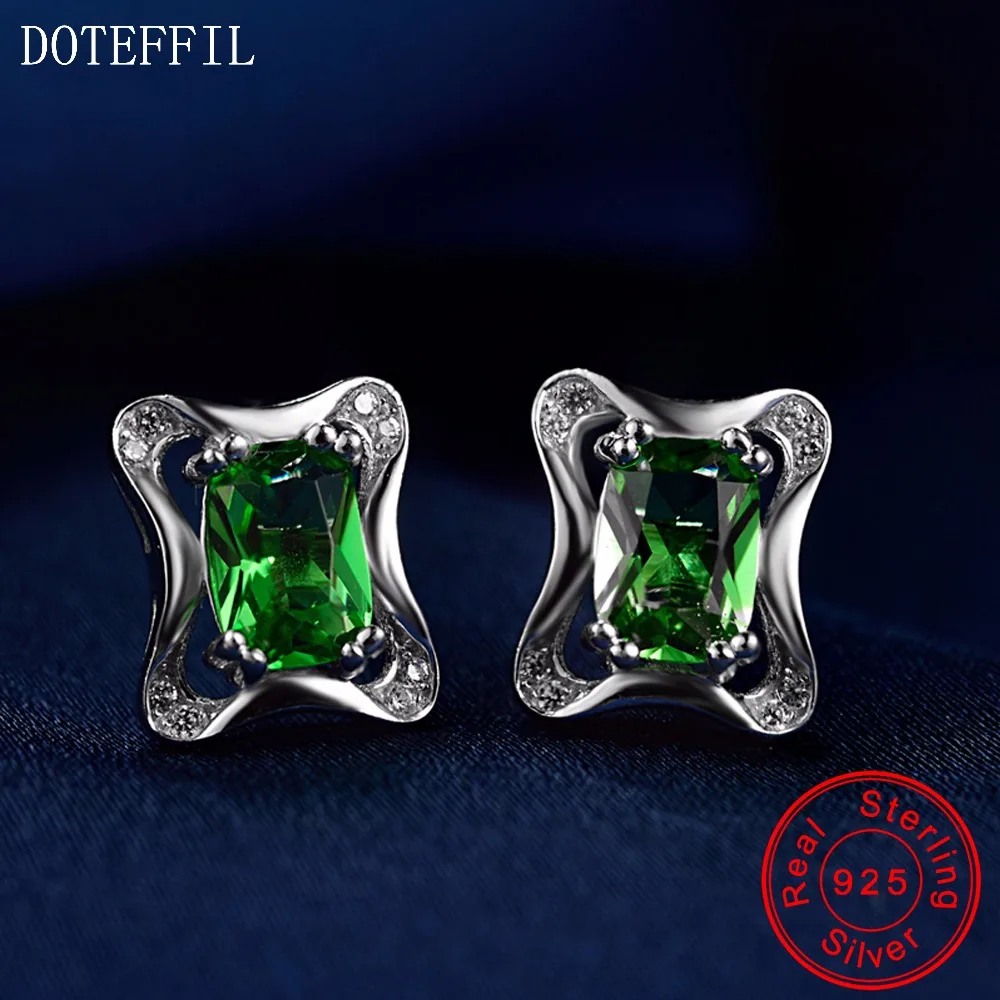 

Женские серьги из серебра 100% пробы с фианитами