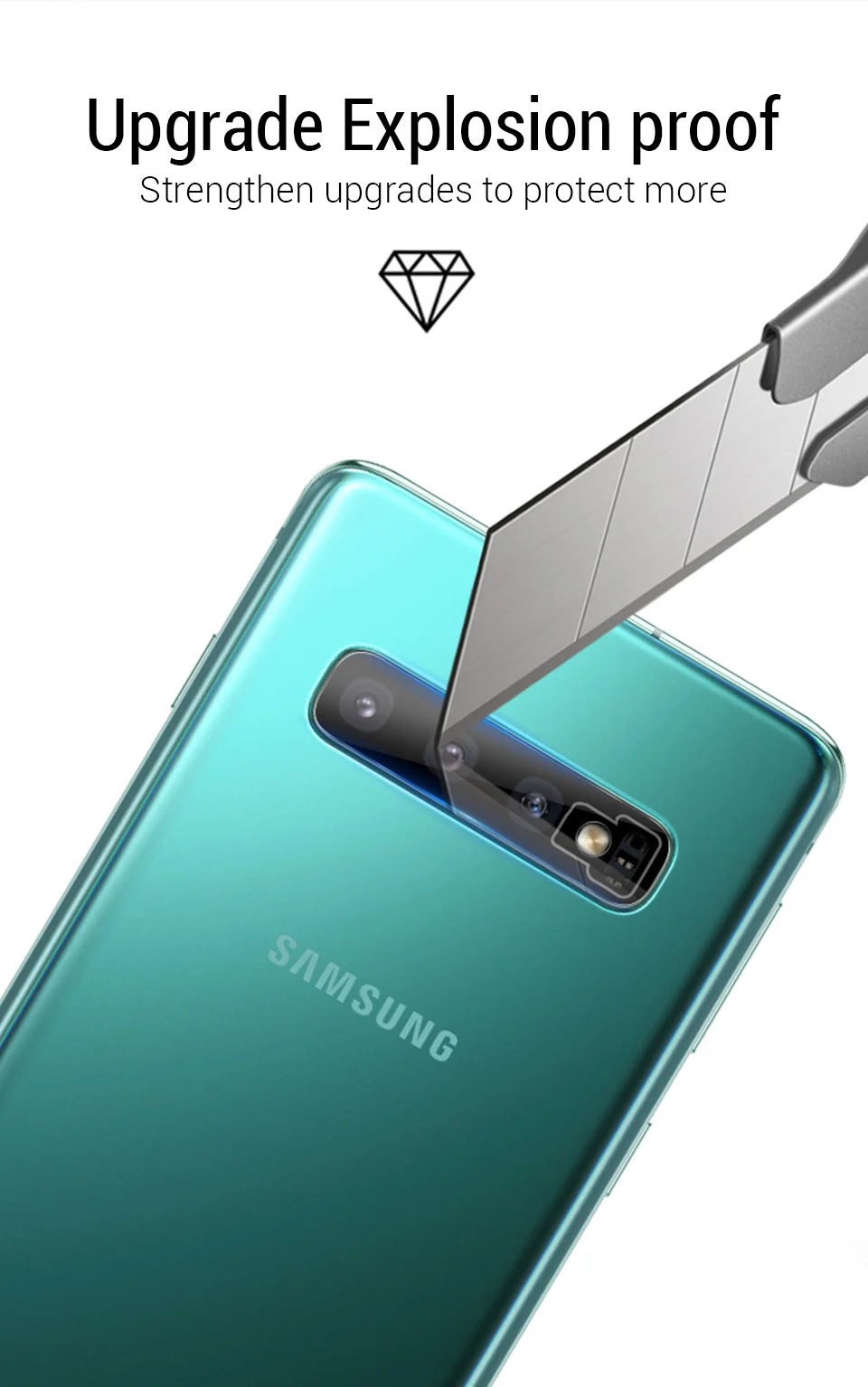 Стекло для объектива камеры PZOZ для samsung Galaxy S10 Plus S10+ S10e Защитная пленка для объектива прозрачная защитная пленка из закаленного стекла 9H