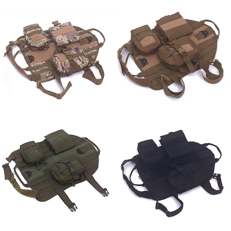 Аксессуары для крупных собак «Охотничья боевая куртка» для использования на открытом воздухе, тактическая одежда армии, грудной жилет для тренировок.