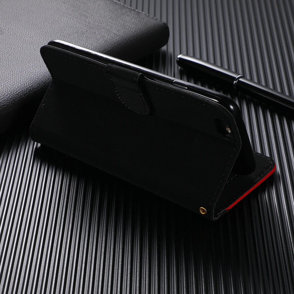 Тканый чехол для iPhone 6 с вышивкой цветной Уникальный флип-кошелек зажимом и