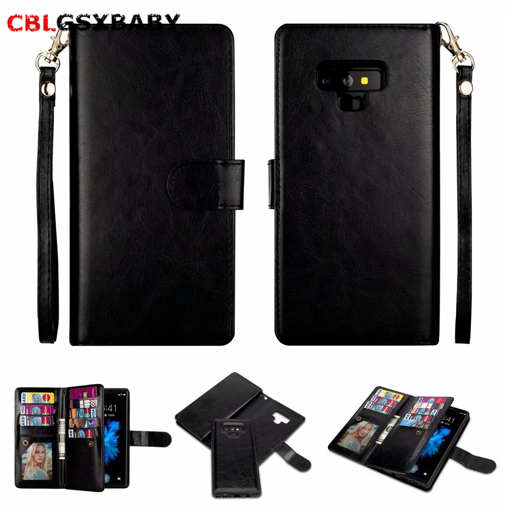 Для Samsung NOTE 20 10 9 S20 S9 S10 Plus Многофункциональный флип кошелек кожаный чехол