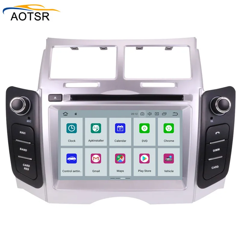 2 Din Android 10 плеер головное устройство для Toyota Yaris 2005 2006 2007 2008 2009 2010 2011 GPS навигация