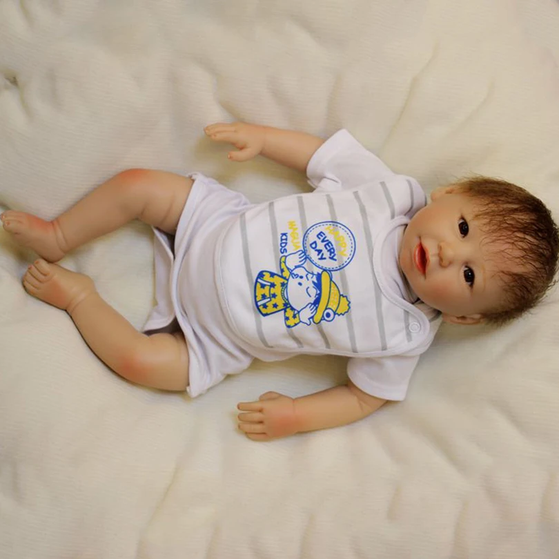 50 см высококачественные детские куклы ручной работы силиконовые Новорожденные