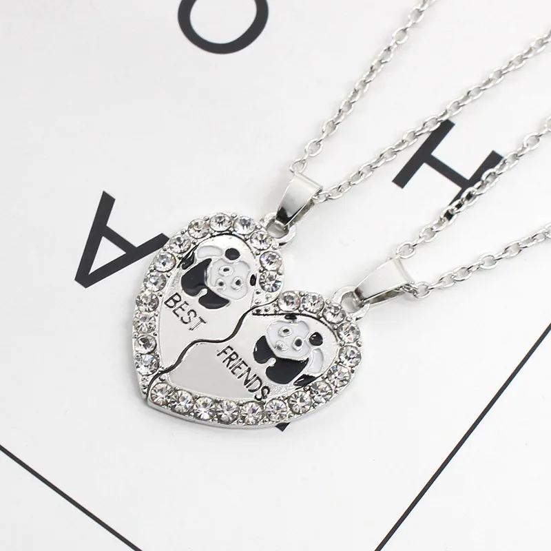 Сломанной подарок для пар Винные Бокалы Для Цепочки и ожерелья 2 шт./компл. в форме