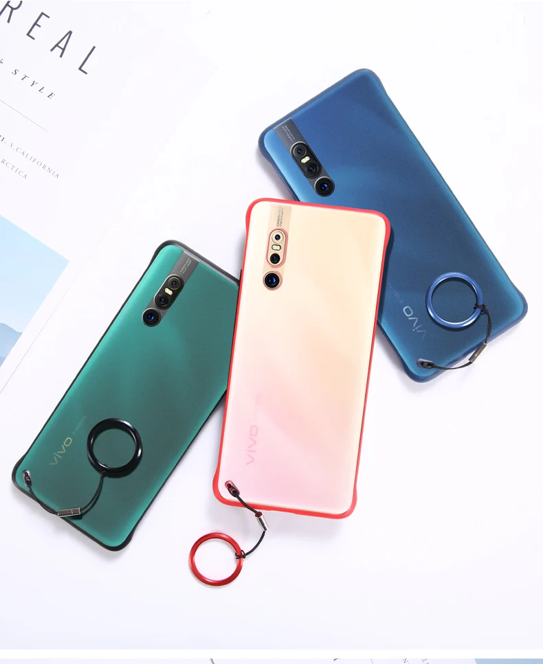 Бескаркасная Крышка для Vivo Y17 чехол жесткая задняя крышка IQOO NEO V11 S1 V15 Pro X27 X23 Coque