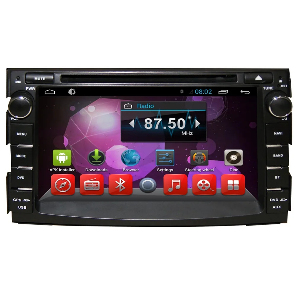 7 &quotHD 1024*600 Android 6 0 Автомобильный DVD GPS Радио Видео Стерео навигация плеер для Kia Ceed