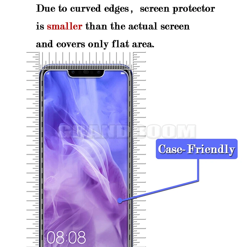 10 шт. 2.5D Закаленное Стекло 9H защита для huawei Y9 Y7 Pro Prime P Smart Plus Enjoy 9 9E 9S Защитная пленка для экрана с коробкой