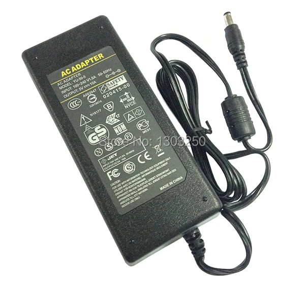 DHL Бесплатная Доставка 5 шт. AC DC V 10A Питание адаптер для WS2812B WS2811 LPD8806 WS2801