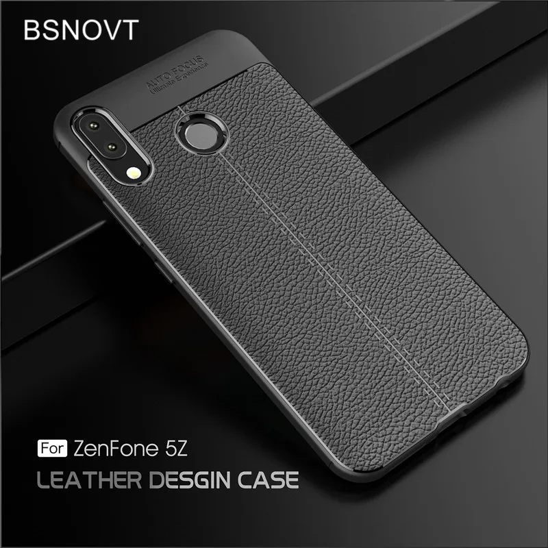

Чехол BSNOVT для Asus Zenfone 5Z ZS620KL, ударопрочный Роскошный кожаный чехол из ТПУ для Asus Zenfone 5 ZE620KL, чехол для телефона 6,2 дюйма
