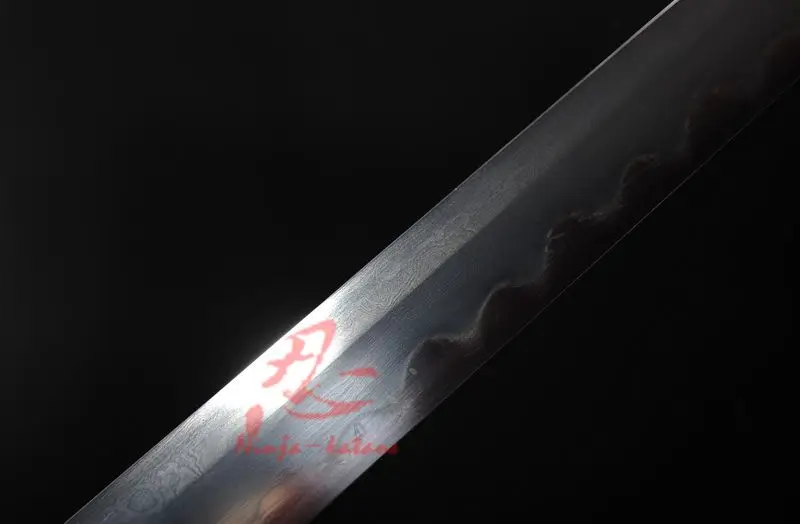 Битва готовая глина из закаленной стали черное лезвие Дракон тема ниндзя катана