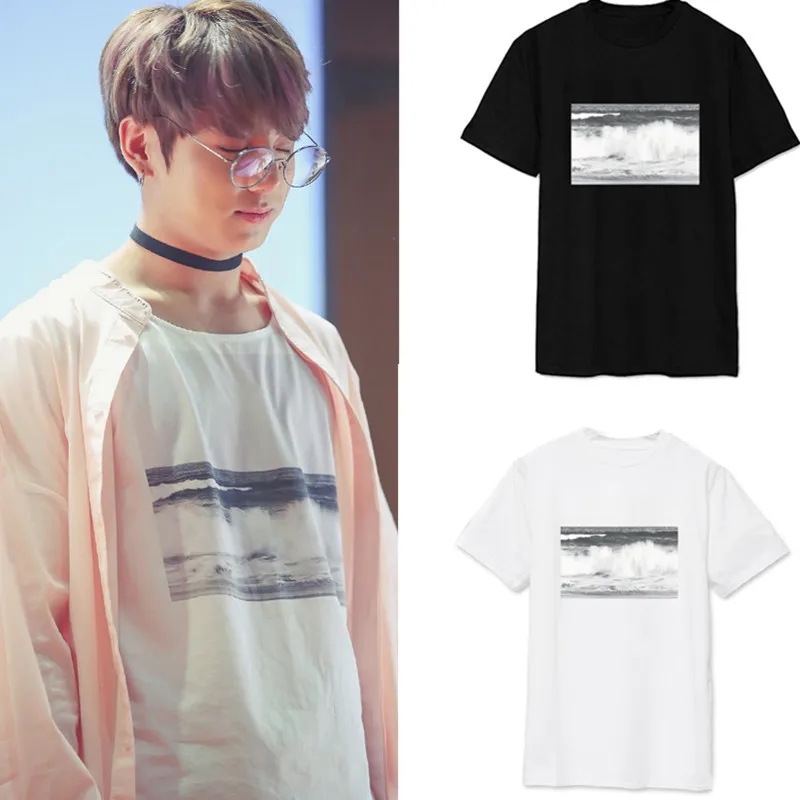 Kpop jungkook siging will свободная летняя футболка k pop Bangtan Boys harajuku мужской женский с