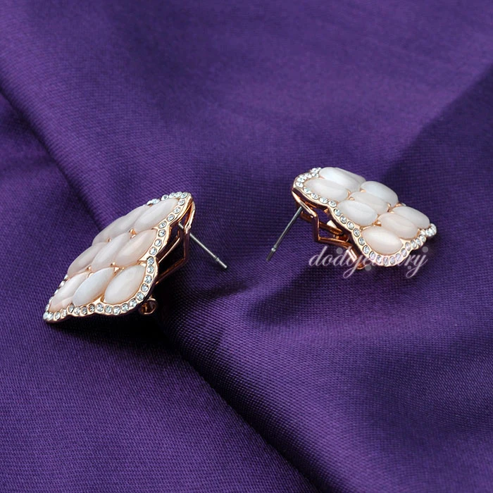 Cat's Eye Austrain Crystal Stud Earrings Fashion Jewelry Elegant Earring Lady Wedding Gift E291 | Украшения и аксессуары