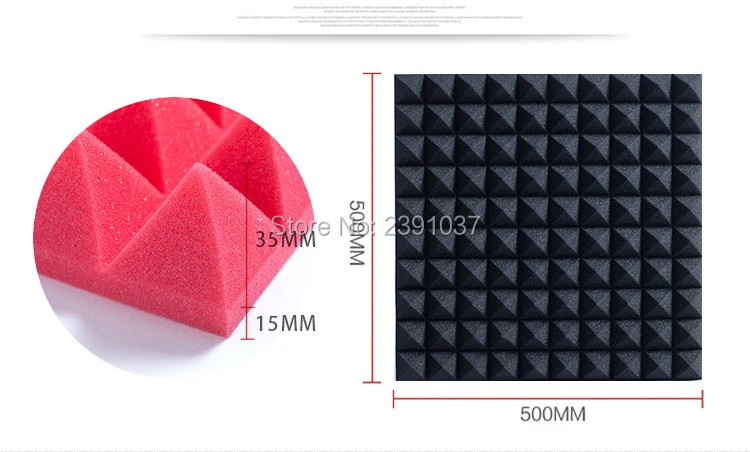30pices Большие размеры 50x50 см белый акустической пены Лидер продаж сырой губчатый материал полиуретановая губка звукоизоляцией акустическая пена