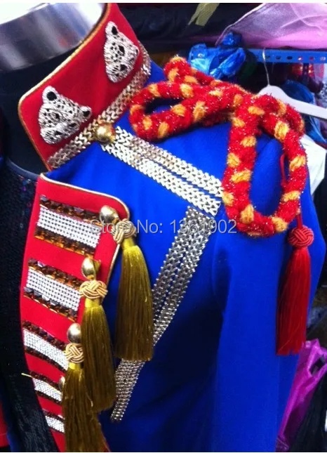 Плюс производительность верхняя одежда на заказ Корея Epaulet мужчины ds dj певица