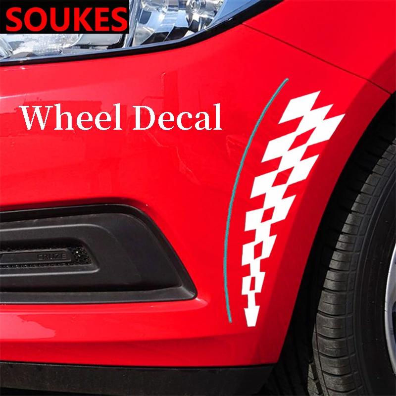 2 шт. крутая Автомобильная наклейка на переднее крыло для бровей Mitsubishi Lancer 10 ASX Pajero