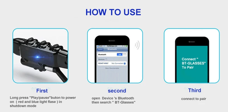Спорт стерео BT4.0 очки Bluetooth солнцезащитные очки BT Hands Free открытый MP3 для верховой езды Беспроводной солнцезащитные очки наушники музыка