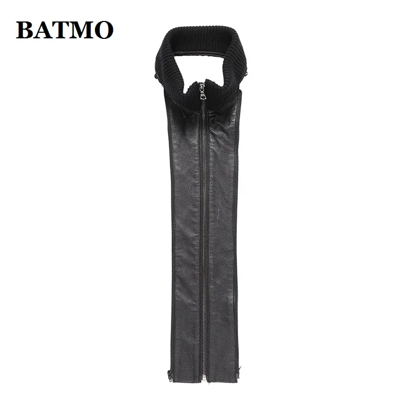 BATMO 2019 new arrival spring 100% natural cow leather Double Breasted X-long trench coat men men's real jackets AL15 | Мужская