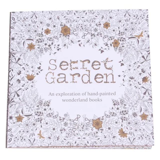 

24 pages Secret Garden English version decompression and hand-painted color coloring book the magic forest paint children/adult