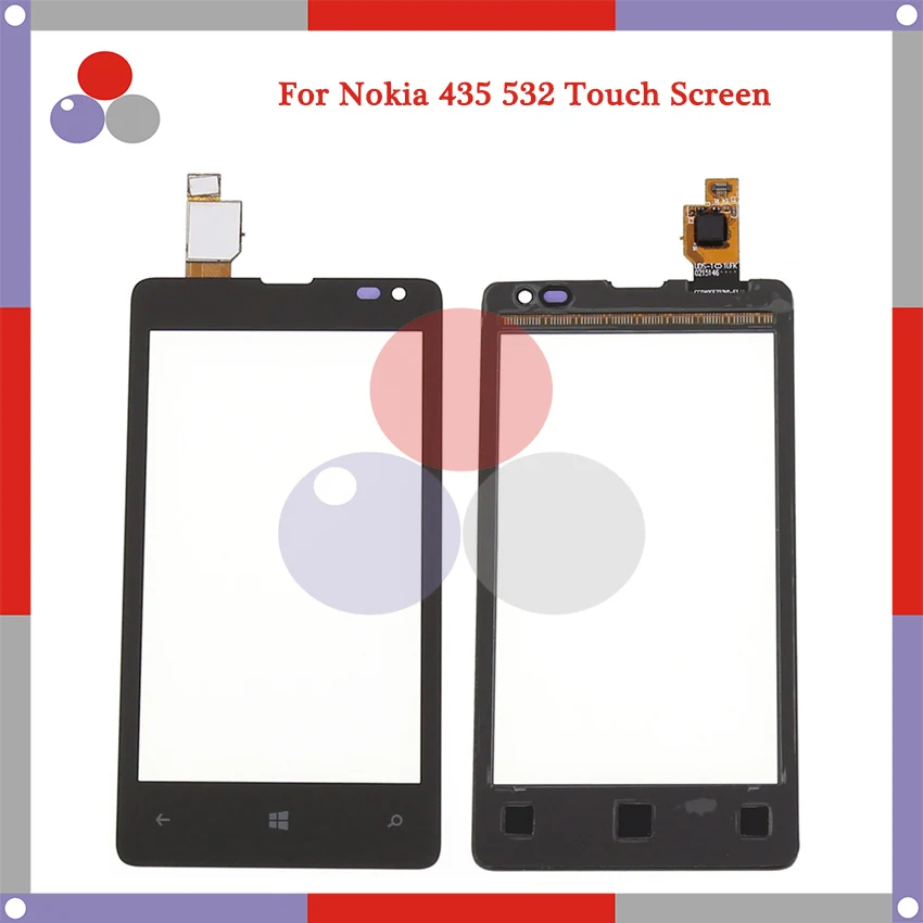 Высокое качество для Nokia Microsoft Lumia 435 N435 532 N532 сенсорная панель сенсорного экрана
