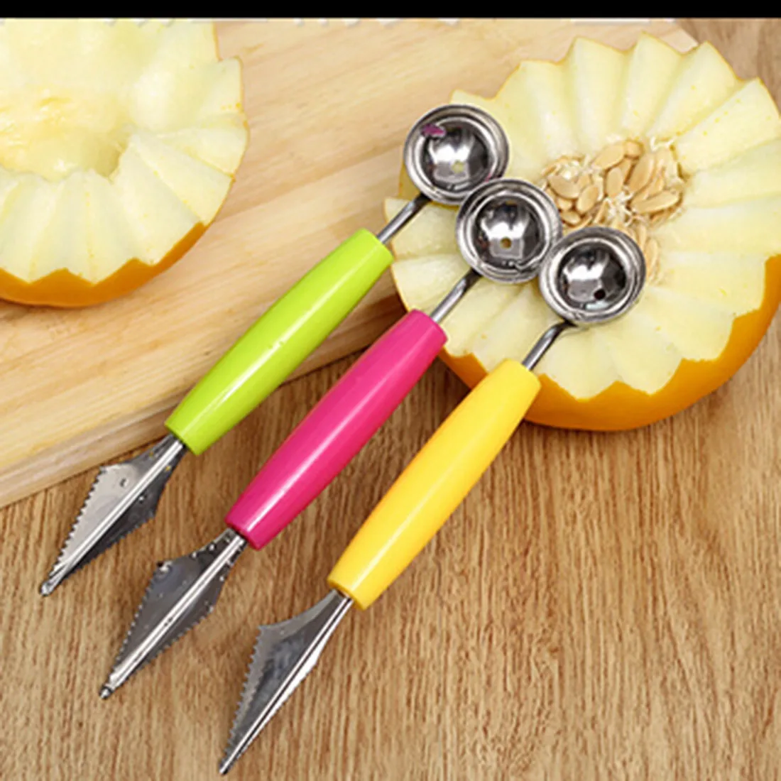 2-в-1 нож для резьбы в виде фруктового шара с двумя головками киви фрукты водный
