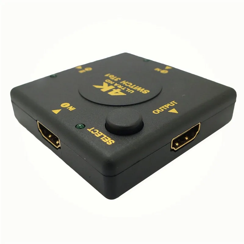 Мини 3 порта HDMI переключатель сплиттер порт для HDTV 1080P Vedio в 1 выход hdmi адаптер HD DVD