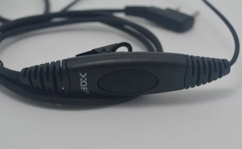 Слуховой стержень наушники 2 Pin уха Бар динамик микрофон PTT Mic тактический гарнитура для иди и болтай Walkie Talkie радио UV-5R BF-888S UV-82 UV-8D
