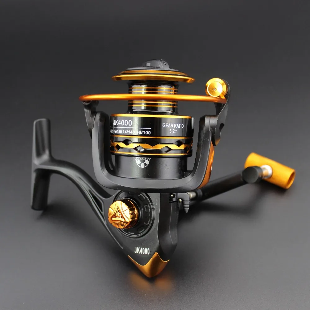 

High quality Cheap price JK2000-6000 12BB 5.2:1 Spinning Fishing Reel Carp Fishing Sea Fishing Pesca Fishing Tackle