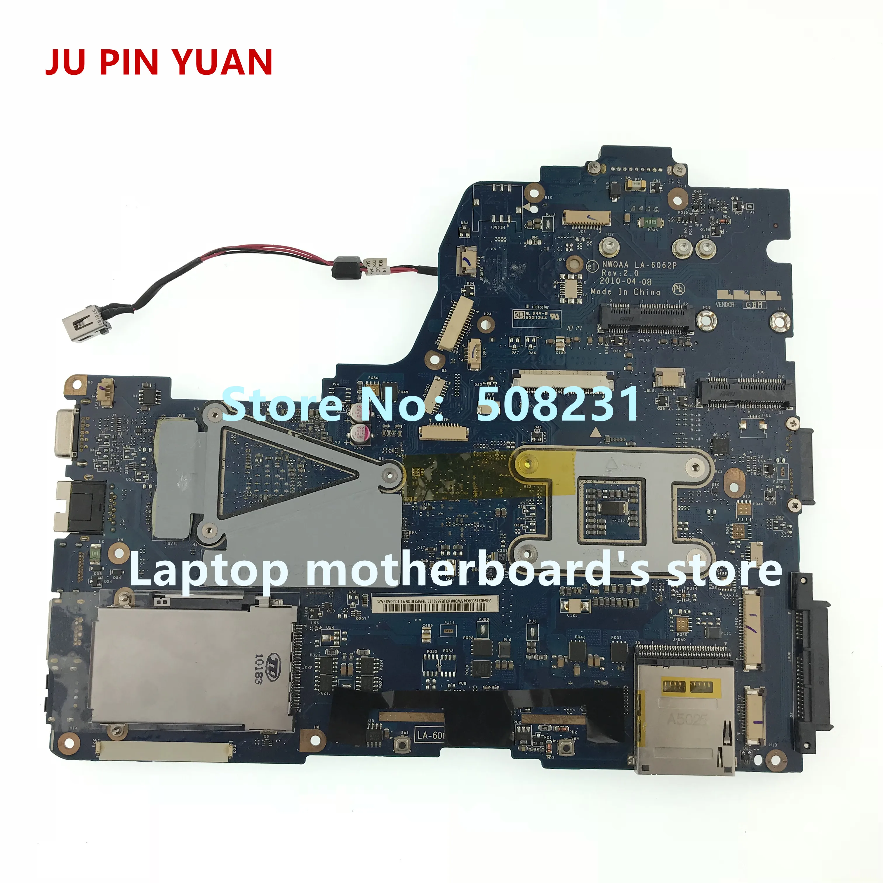 Ju pin yuan для Toshiba Satellite A660 A665 ноутбук серии Материнская плата для ноутбука K000104390 LA-6062P полностью протестирована