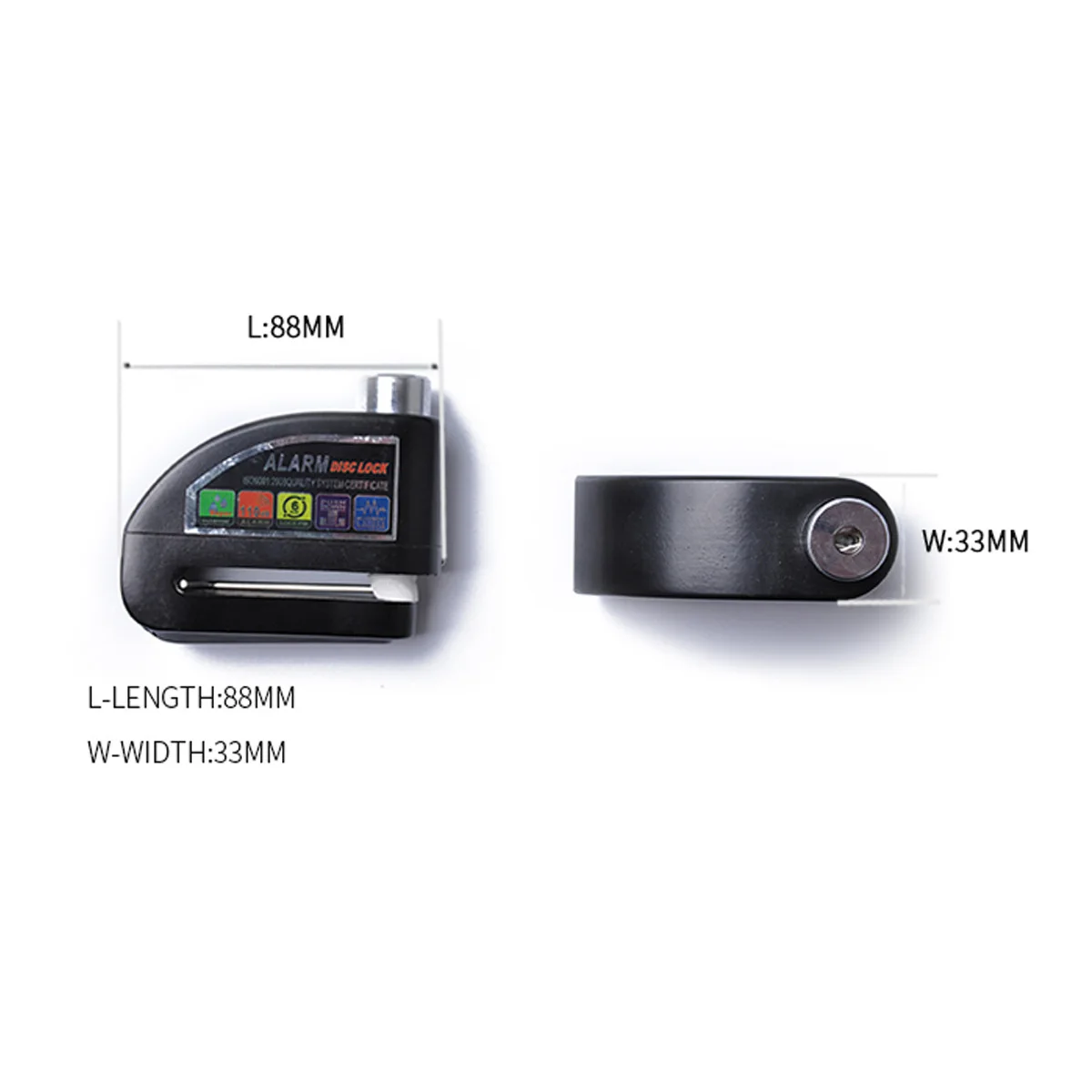 

Universal Motorcycle Anti-theft Alarm Lock Disc Brake lock Outdoor Bicycle Accessories
