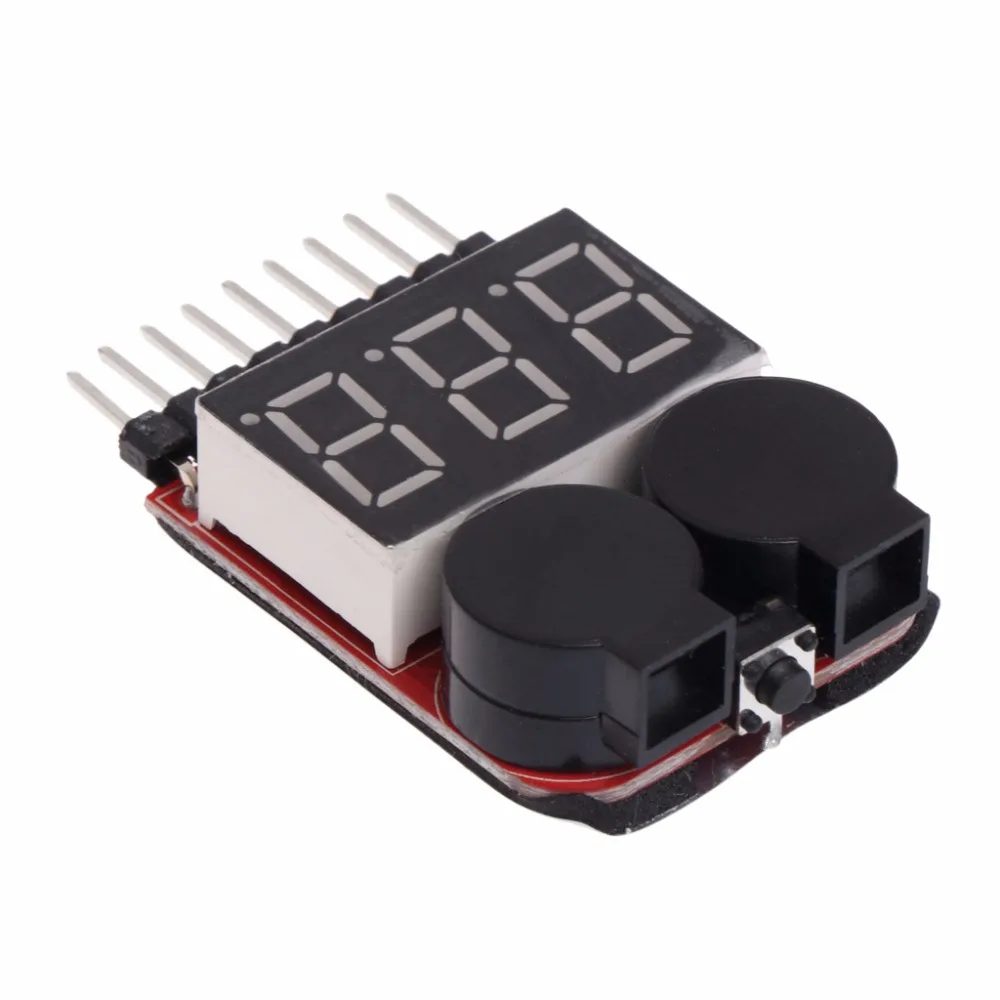 1-8S Lipo/li-ion/Fe RC батарея для лодки 2 в 1 тестер er светодиодный низковольтный Зуммер