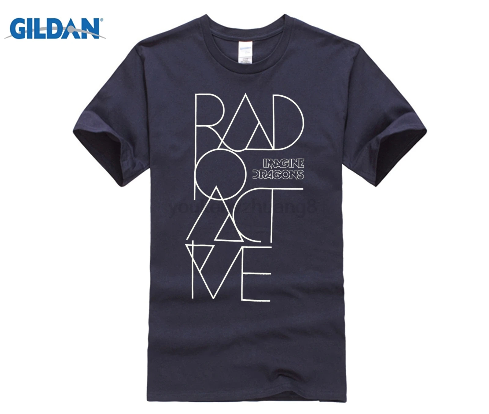 Горячие предложения IMAGINE DRAGONS RADIOACTIVE BLACK SLIM FIT T SHIRT NEW MUSIC ADULT Забавные футболки