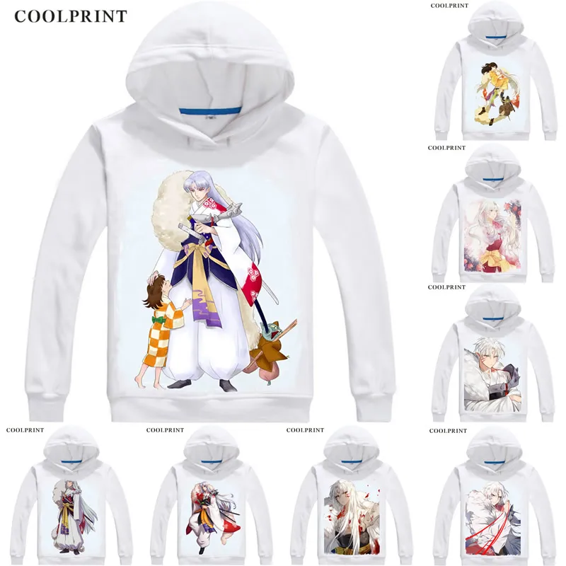 Sesshoumaru Sesshomaru собака демон толстовки Inuyasha феодальной сказка Для мужчин Толстовка