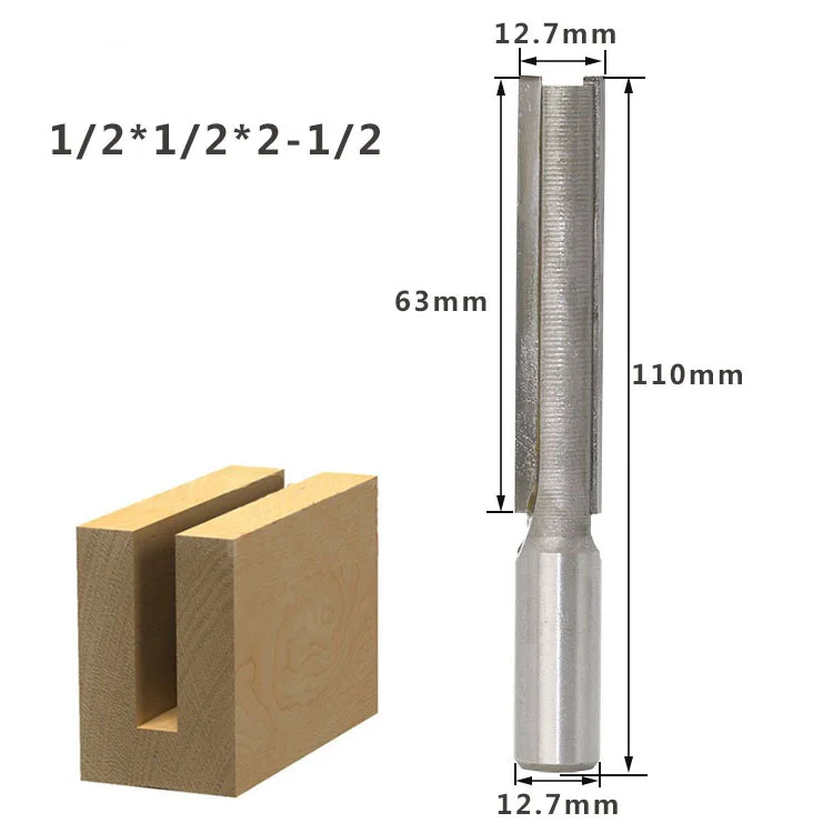 1/2 Shank Extra Long Flush Trim Lengthened Straight Router Bit Carving CNC 12.7mm Bearing Trimming Milling Cutter tool 80921 | Инструменты