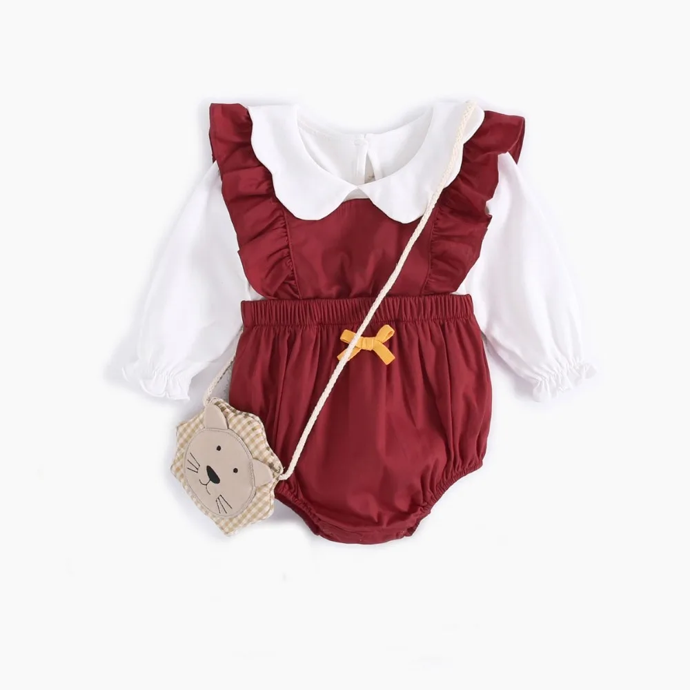 Лето 2019 детская одежда комбинезон без рукавов с рисунком для маленьких девочек