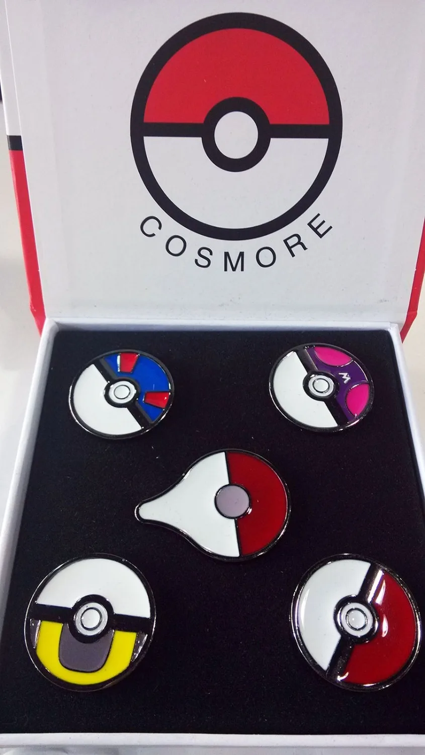 5 шт. игра Pokemon GO Pokeball Ultraball Masterball Kanto металлические значки Косплей коллекция