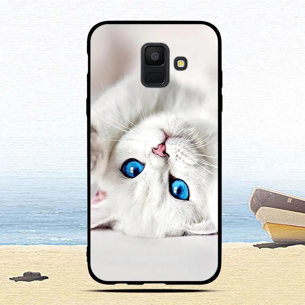 Phone For Samsung Galaxy A6 2018 Case Silicone Back Funda for Plus Black Matte Soft A9 Star Lite Cover |