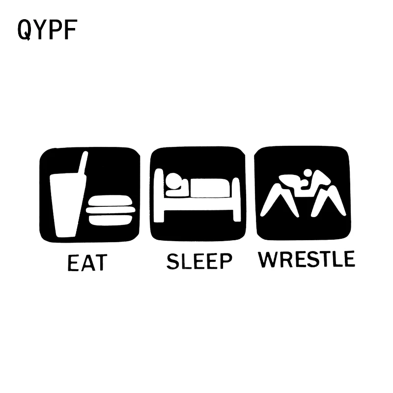 Интересные наклейки QYPF 16*6 4 см с силуэтами съедобного спящего бореца