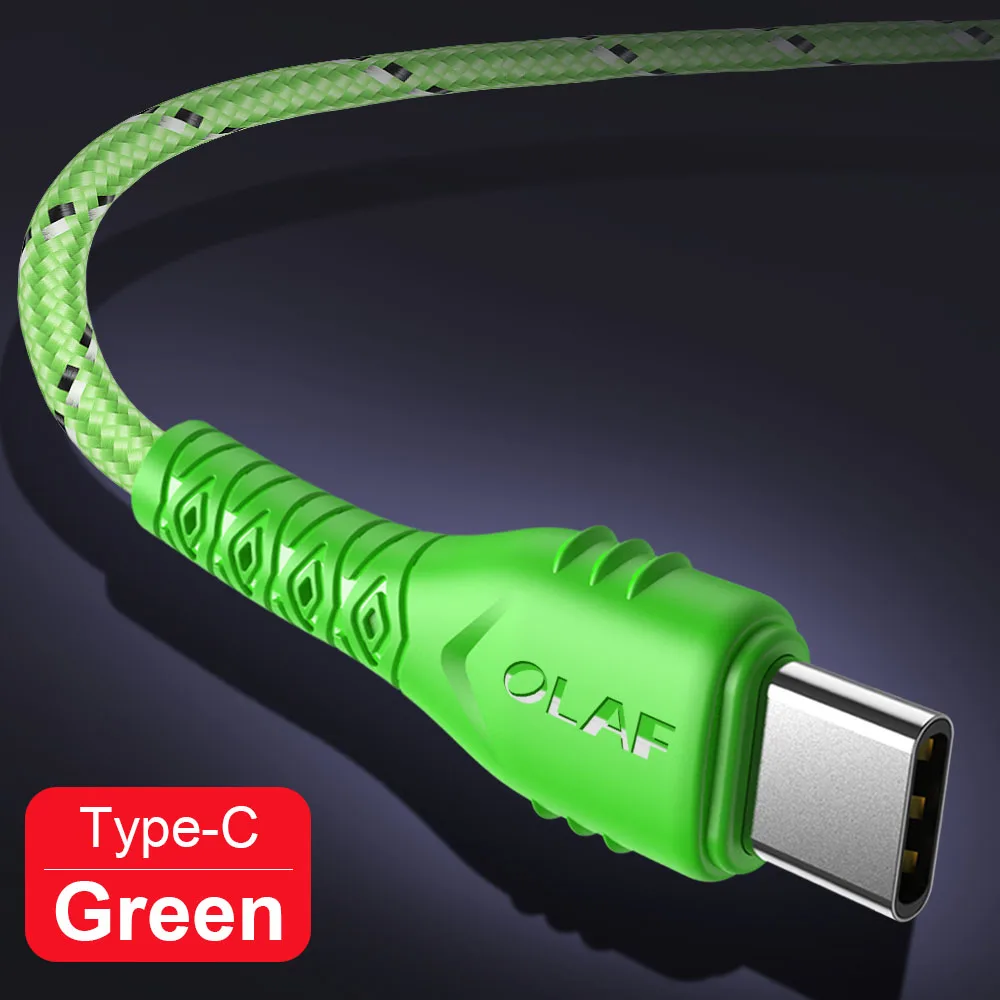 OLAF 2.4A usb type c кабель 3 м для Xiaomi mi a2 mi 9 USB C кабель Быстрая зарядка для samsung S9 S8 A50 OnePlus 6t type-c usb-c кабель