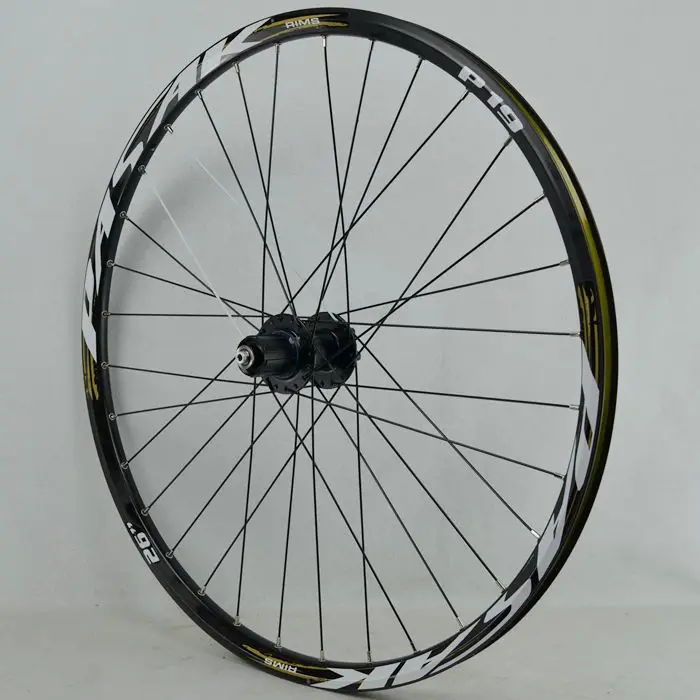 26 Black Hub Grey Mtb 26 29 27,5 ER 32 отверстия дисковый тормоз Горный велосипед задние колеса шесть отверстий Центральный замок MTB велосипед задние колеса 4 герметичные подшипники - Цвет: 26 Black Hub Grey