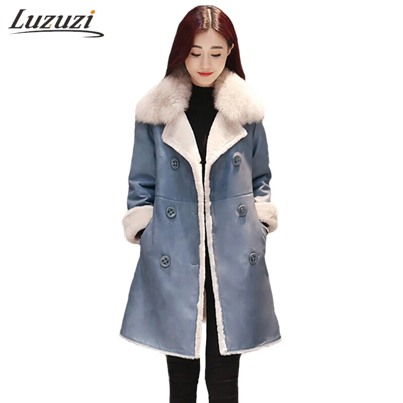 Зимнее пальто Для женщин теплая длинная куртка зимний толстый бархат