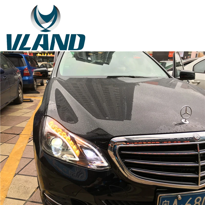 VLAND фабрики для автомобильных фар для Mercedes-Benz класса E80 E200 E260L для светодиодный фары DRL H7 ксеноновых ламп hid фары 35 Вт