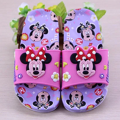 Новинка весна лето 2018 сандалии для девочек Disney детские шлепанцы с героями