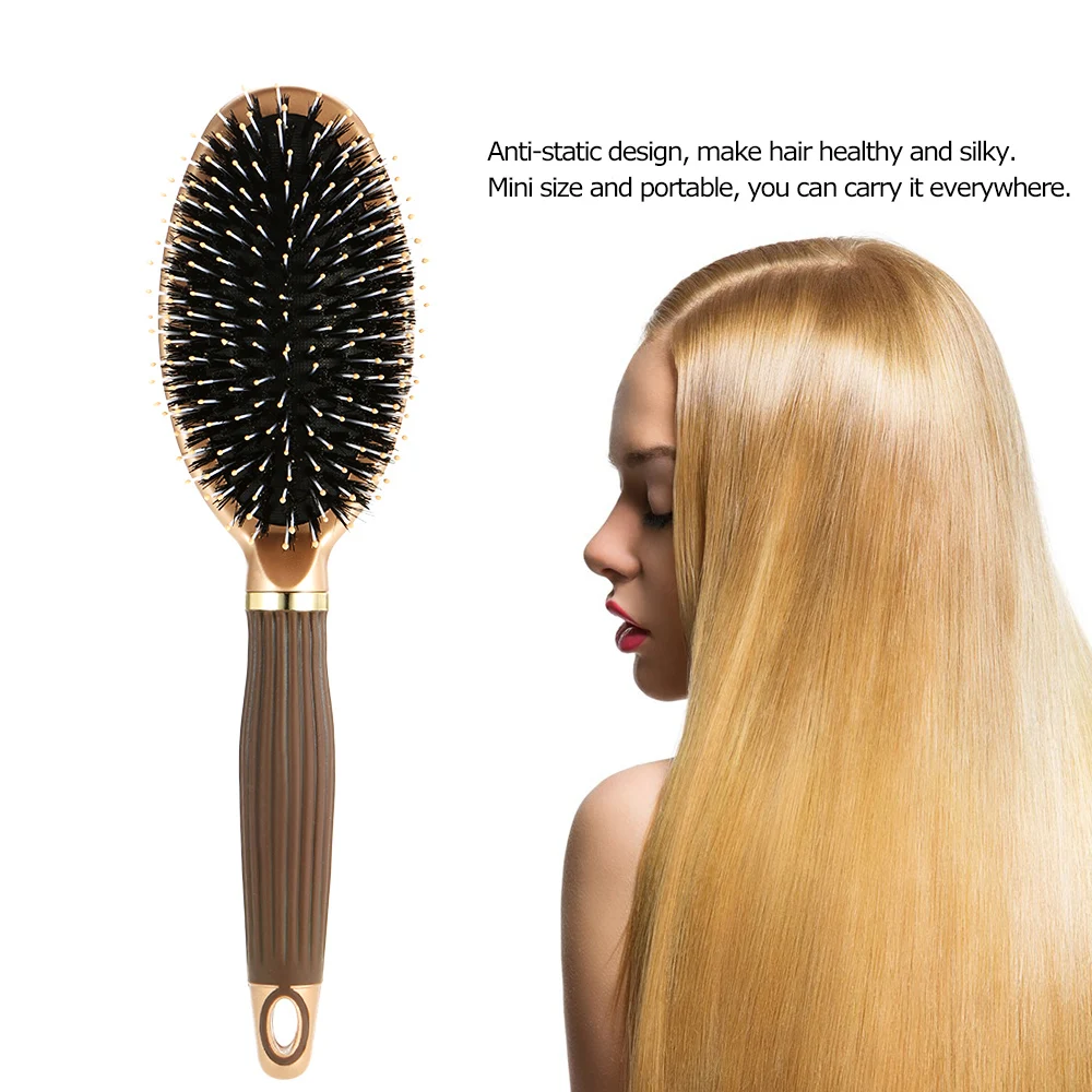 Щетка для волос массажная расческа противоскользящая Женская Антистатическая