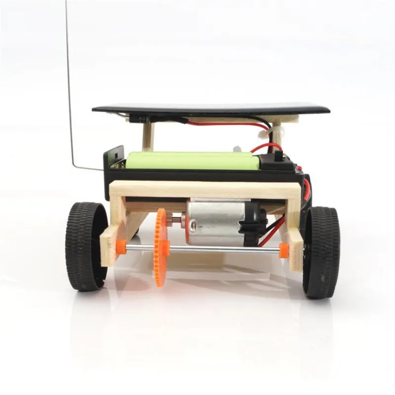 DIY солнечный автомобиль с дистанционным управлением деревянная сборка RC научная