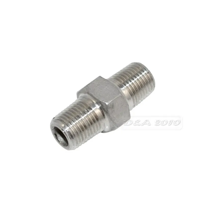 MEGAIRON 1/8 &quotшестигранный ниппель M/M * мужской Нержавеющая сталь SS304 резьбовой