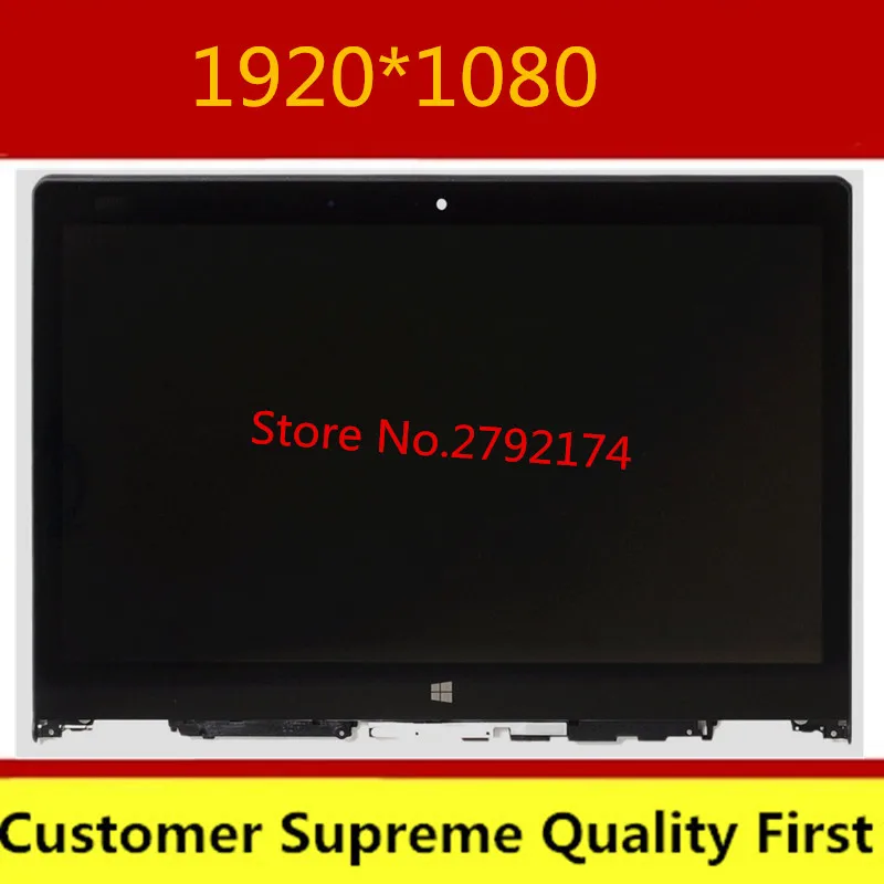 Сенсорный ЖК экран с дигитайзером в сборе для Lenovo Yoga 3 14 5DM0G74715 80JH|ЖК-экран