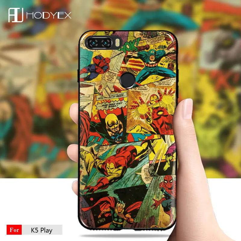 Силиконовый чехол для телефона Lenovo K5 Play из ТПУ с милым мультяшным рисунком задняя