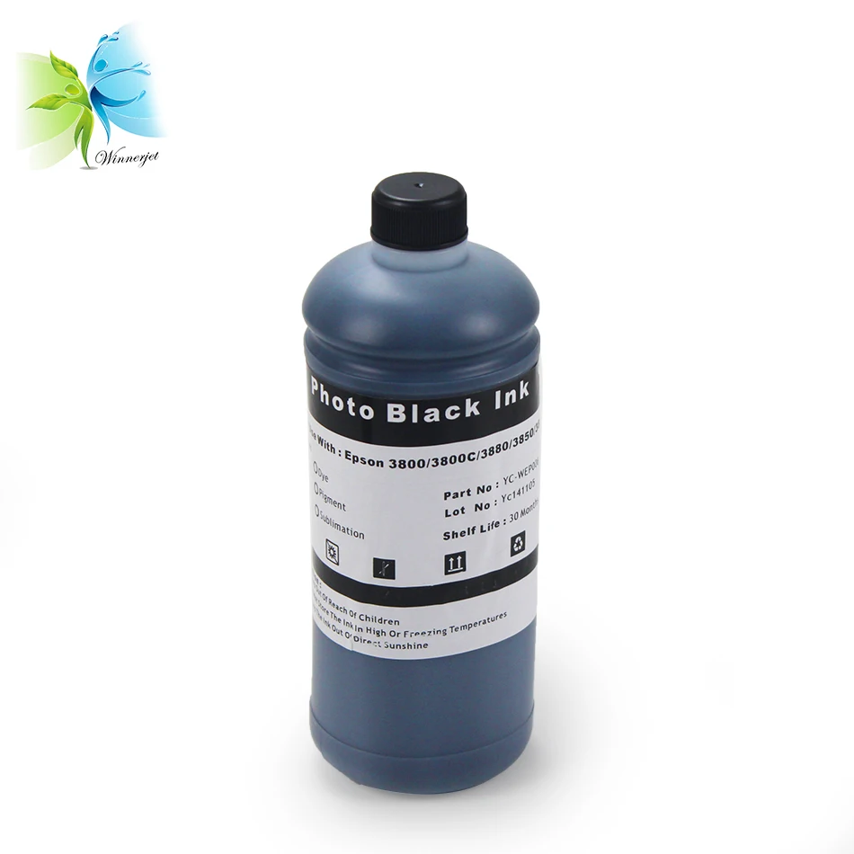 Пигментные чернила WINNERJET 1000 мл для принтера Epson Stylus Pro 3800 3880 3800c 3890 3850|pigment ink for